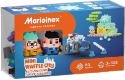 Set de construcție Waffle Mini - Mașină de Poliție și Bijuterie