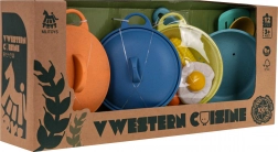 Set de bucătărie pentru copii din bioplastic – 12 piese