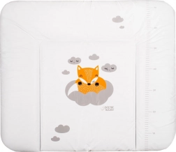 Salteluță de înfășat moale NEW BABY Vulpiță 85 × 70 cm albă