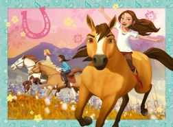 Puzzle Ravensburger Spirit: Libertate în vânt XXL 150 de piese