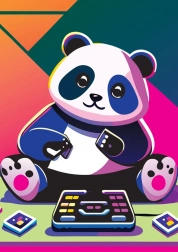 Puzzle panda veselă 1000 piese