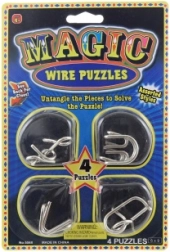 Puzzle metalice – set de mici enigme logice