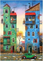 Puzzle Ploaie de toamnă 1000 piese