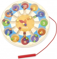 Joc magnetic din lemn Ceas labirint Viga