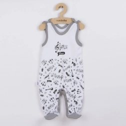 Salopetă bebeluș din bumbac New Baby Music