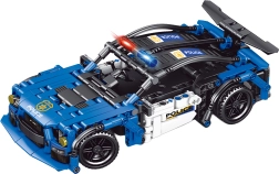 Kit pentru mașină de poliție RC cu telecomandă, 24,5 cm