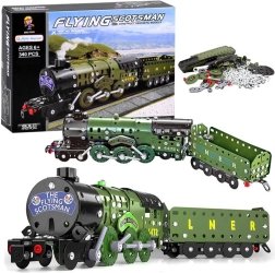 Set construcție model tren Flying Scotsman 340 buc