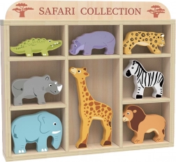 Set safari din lemn cu animale 2Kids Toys