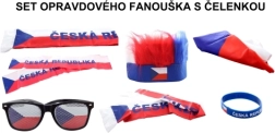 Set de fan Republica Cehă cu bentiță