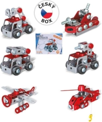 Set de construcție Micul mecanic vehicule de pompieri – Pompieri
