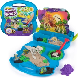 Kinetic Sand săpături după T-rex în valiză