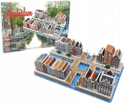 Puzzle 3D Cartierul Canal Amsterodam 107 piese