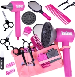 Set de coafor pentru micile stiliste cu accesorii