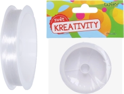 Fir monofilament transparent pentru mărgele 0,3 mm, 55 m