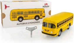 Autobuz din tablă KOVAP cu cheiță 1:43, 20 cm - 1 bucată