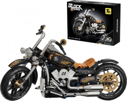 Set de construcție motocicletă neagră 455 piese