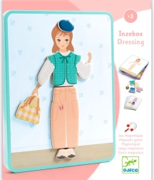 Djeco joc magnetic Inzebox Îmbrăcatul