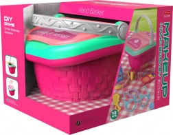 Set de joacă machiaj coșuleț pentru mici cochete