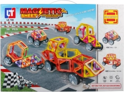 Set de construcție magnetic pentru copii - 58 de piese