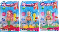 Sirena cu păr lung și rochii strălucitoare