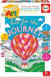 Educa pictură după numere – navă și balon cu aer cald