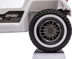 Mașină electrică pentru copii Mountain Off-Road albă