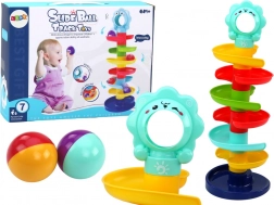 Turn spiralat pentru bile