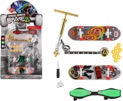 Set de skateboarduri și trotinetă pentru degete cu accesorii înșurubabile