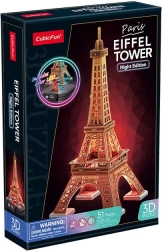 Puzzle 3D LED Ediția de Noapte: Turnul Eiffel