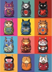 Puzzle Magnolia Catryoshky 1000 piese