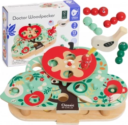 classic world joc de îndemânare magnetic prinde viermișorul, 16 piese