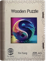 Puzzle din lemn Yin Yang