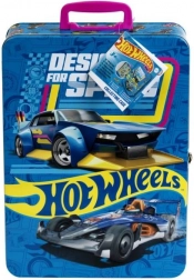 Servietă metalică pentru 50 de mașinuțe HOT WHEELS