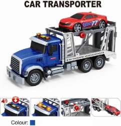 mașinuță cu platformă de remorcare 1:14 cu mecanism pull-back și lumină