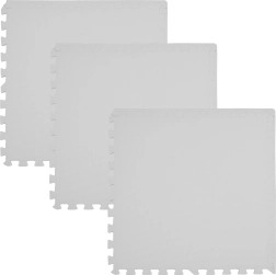 Covoraș puzzle de podea din spumă Humbi 180 × 60 cm gri - 3 buc.