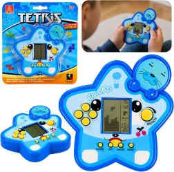Joc electronic Tetris în formă de stea, albastru
