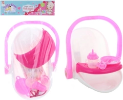 Marsupiu cu accesorii pentru păpușă