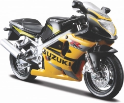 Model motocicletă Suzuki GSX-R600 cu suport 1/18