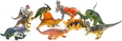 Dinozauri din cauciuc cu sunet, mărime medie 22 cm – set 24 buc