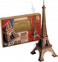 Puzzle 3D din lemn Turnul Eiffel – puzzle de evadare, 202 piese