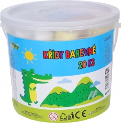 Crete de trotuar rotunde – 20 bucăți în găleată