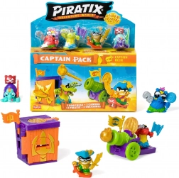 PIRATIX Adventure World Comoara de Aur set de căpitan – 4 figurine și accesorii
