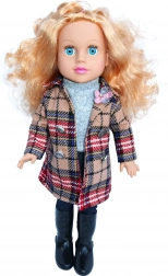 Păpușă cu palton și efecte sonore