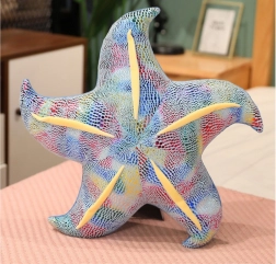 Stea de mare pluș albastră, pernă 20 cm