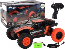 Mașină RC off-road 1:24 cu tracțiune 4x4 – portocaliu