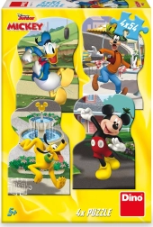 Puzzle Disney Mickey în oraș 4×54 piese