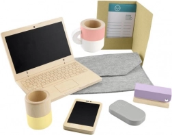 Fisher-Price set de lucru de acasă din lemn pentru copii (9 piese)