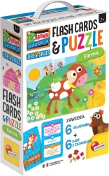 Puzzle educative și carduri Lisciani Ferma