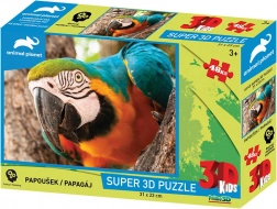 Puzzle Papagal 3D 48 de piese
