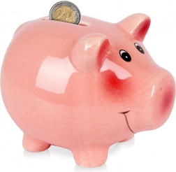 Pușculiță ceramică în formă de purceluș 12 cm